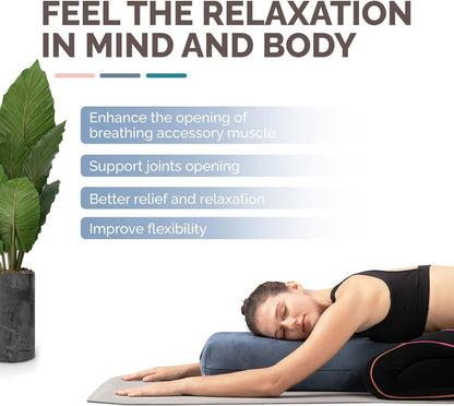 Yes4All Yoga Bolster Pillow for Restorative Yoga & Meditation