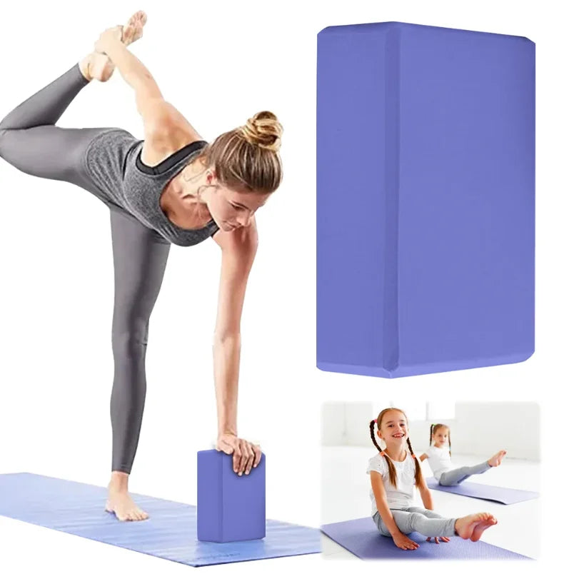 EVA Yoga Block Solid Color Yoga Balance Bricks Moisture-Proof High Density Yoga Blocks Body Shaping Yoga Blocks for Yoga Pilates
