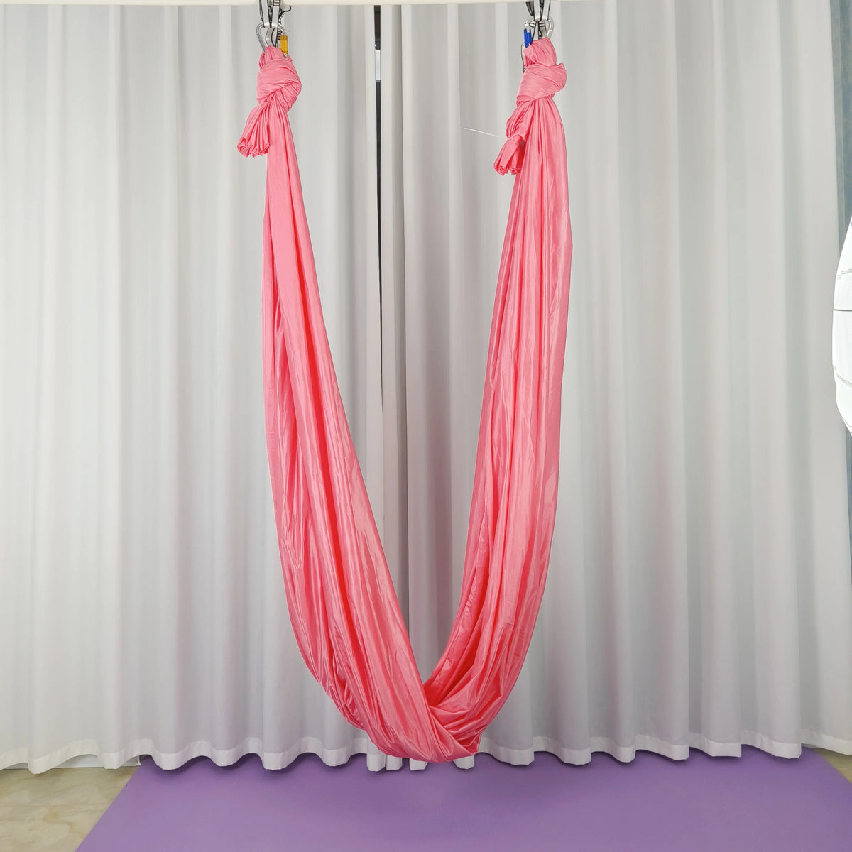 Elastic Stretch Fabric, 5M Yoga Hammock, Flying Swing, Aerial Yoga Hammock Multifunction Anti-Gravity Yoga Belts for Yoga Traini