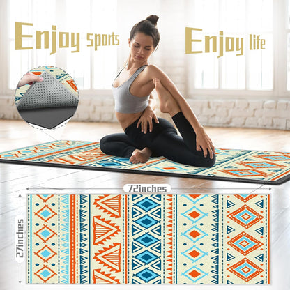 Yoga Towel,Absorbent Yoga Mat Towel for Hot Yoga Non Slip,Stylish Prints,Ideal for Workouts,Hot Yoga,Bikram,Pilates Equipment